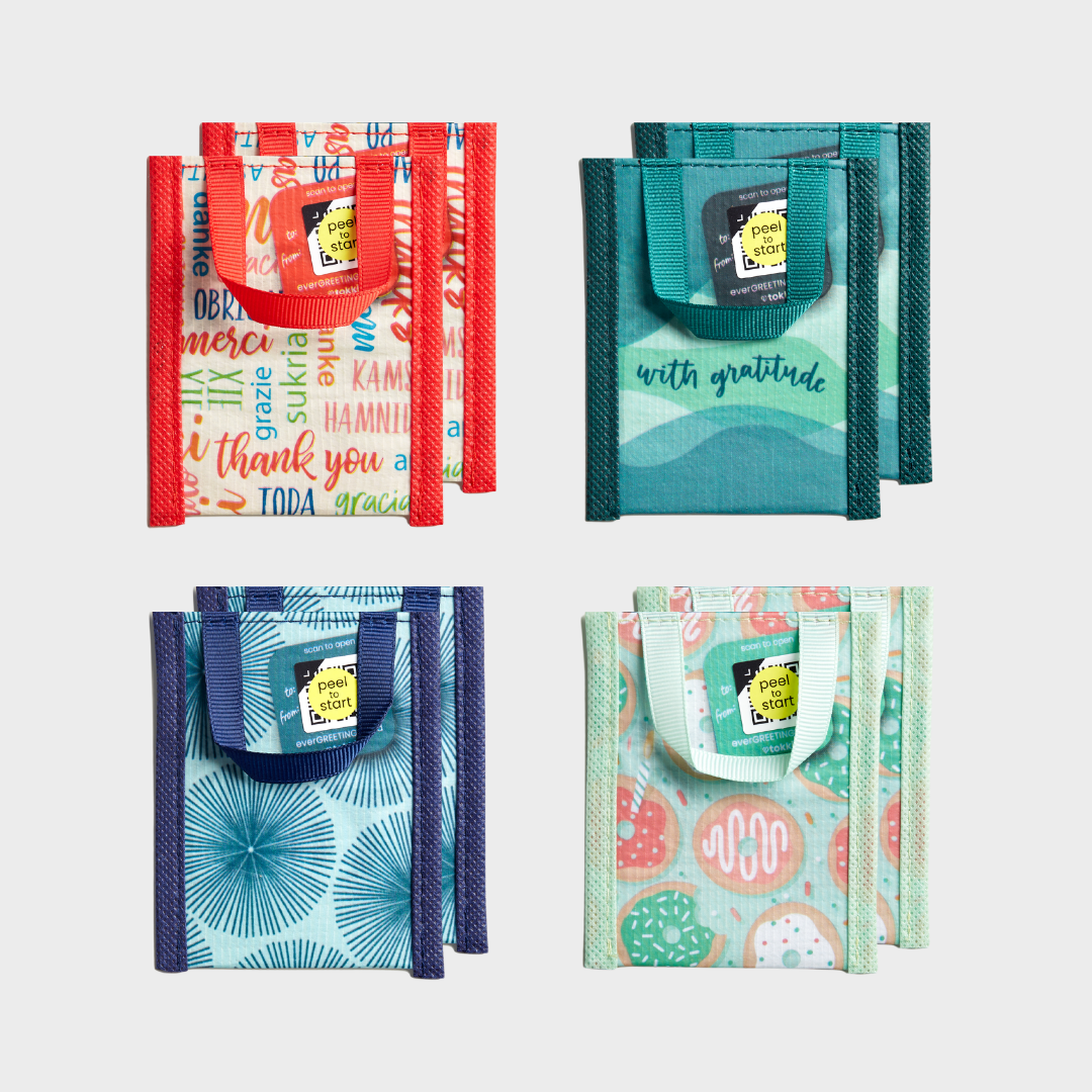 Reusable Gift Card Holder + QR Greeting Card Bundle | 8 Pieces Reusable Gift Card Holder + QR Greeting Card Bundle | 8 Pieces