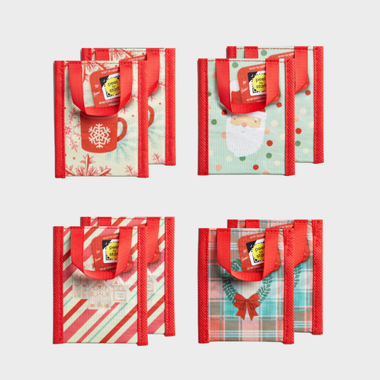 Holiday Bundle | Reusable Gift Card Holders + QR Greeting Cards | 8 Pieces