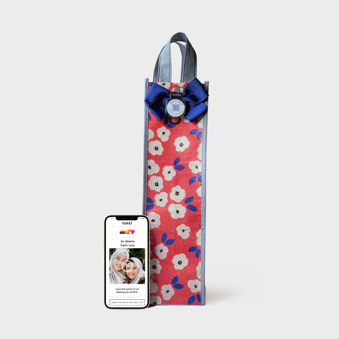 Admire | Large | Reusable Gift Bag + QR Greeting Card