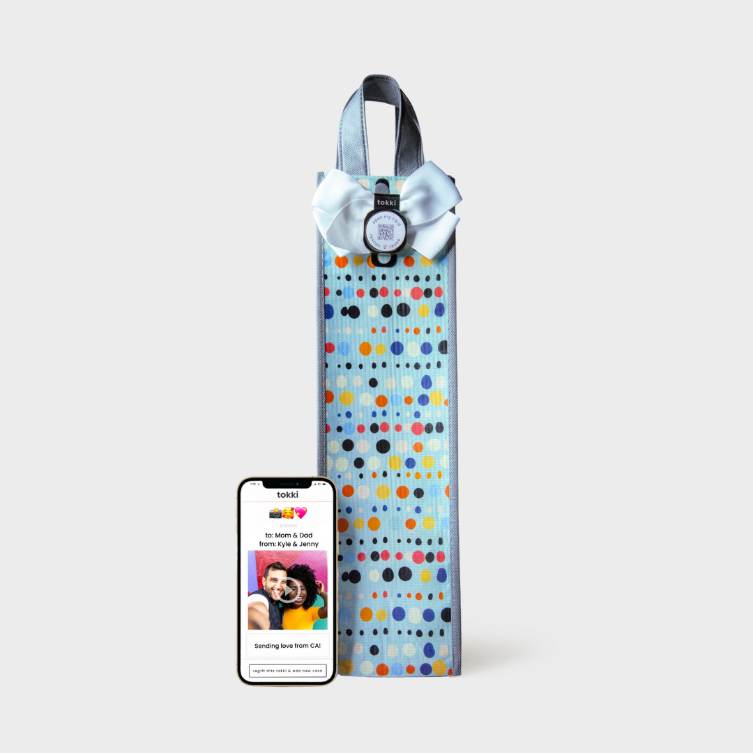 Pop | Wine | Reusable Gift Bag + QR Greeting Card