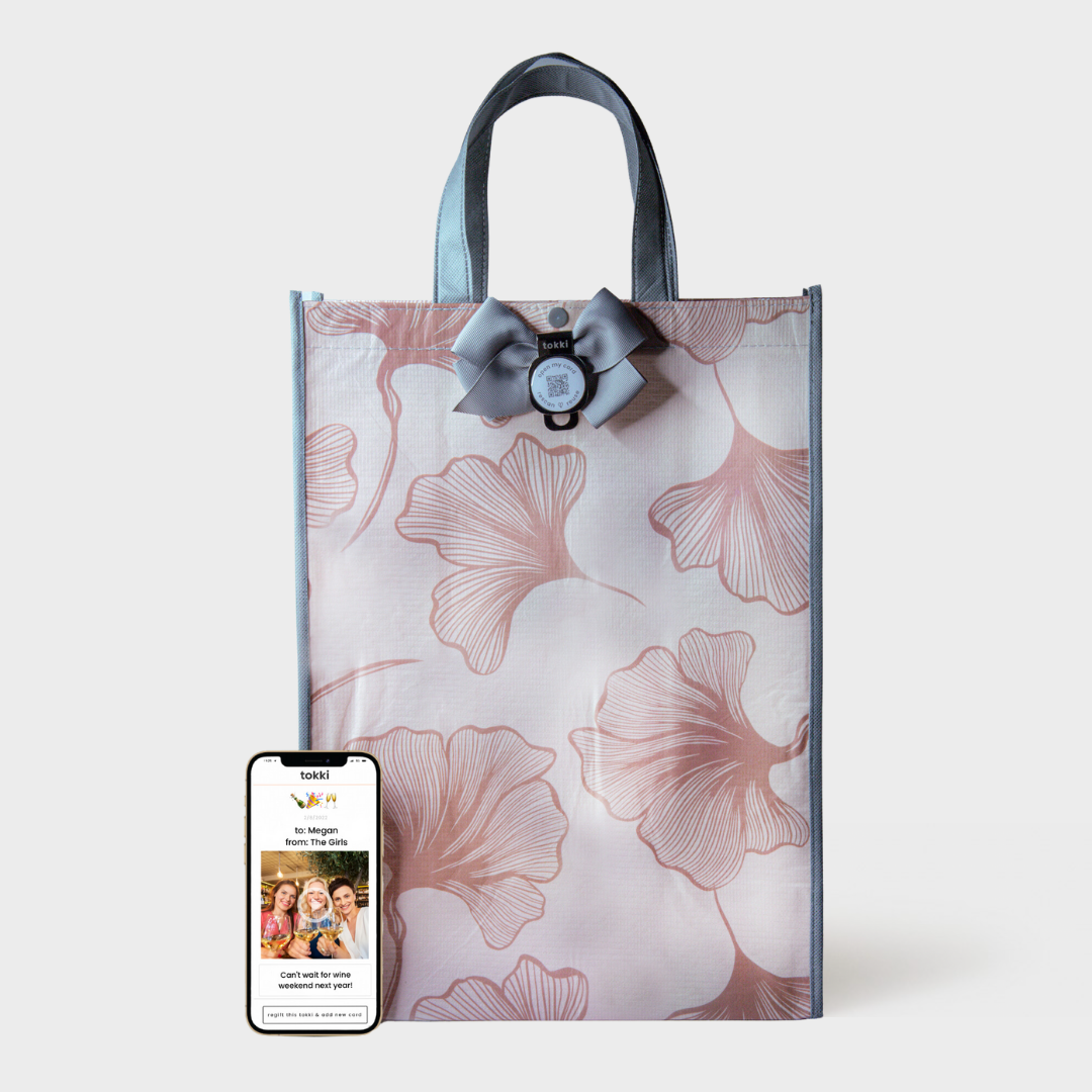 Fall | Large | Reusable Gift Bag + QR Greeting Card
