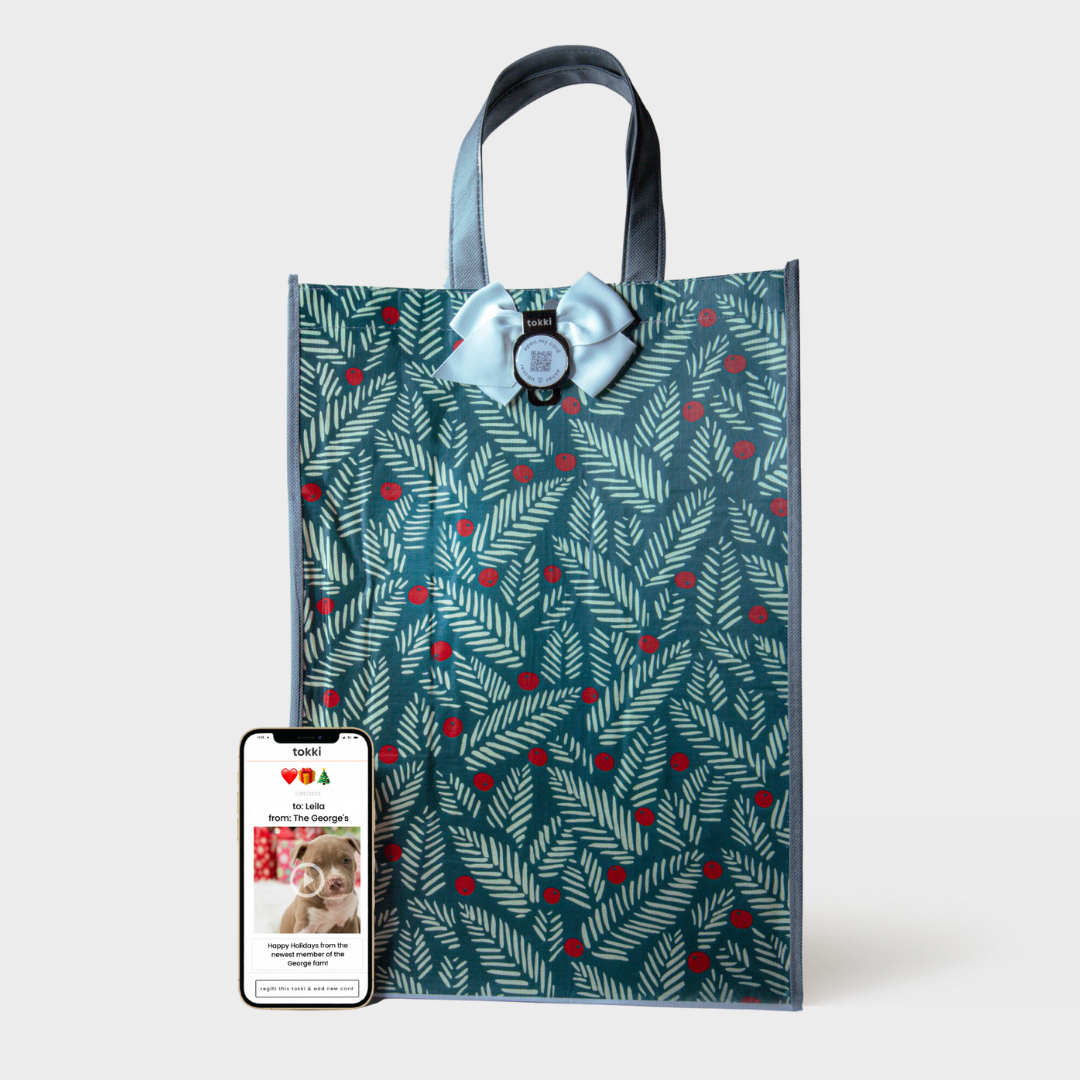 Delight | Medium | Reusable Gift Bag + QR Greeting Card