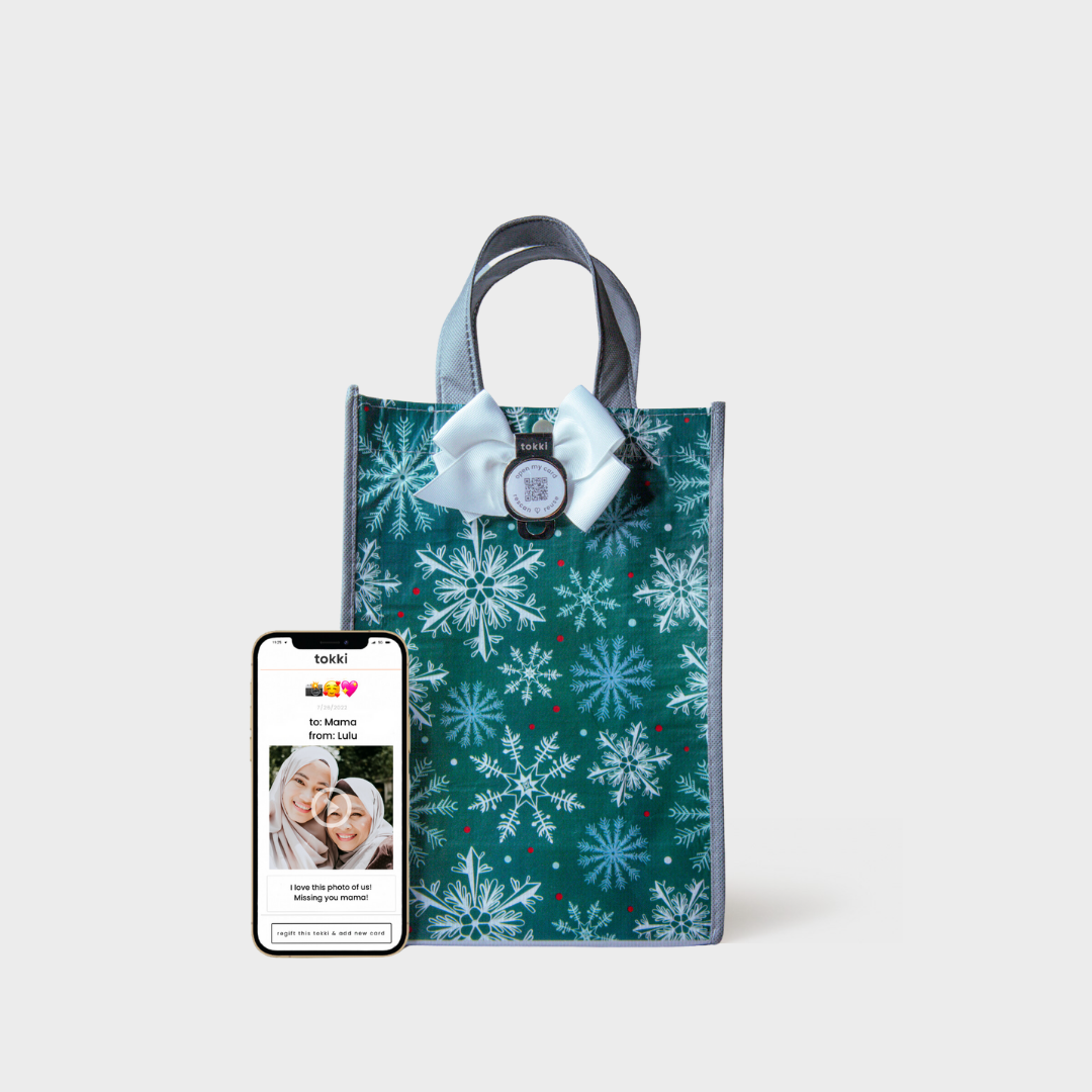 Believe | Large | Reusable Gift Bag + QR Greeting Card