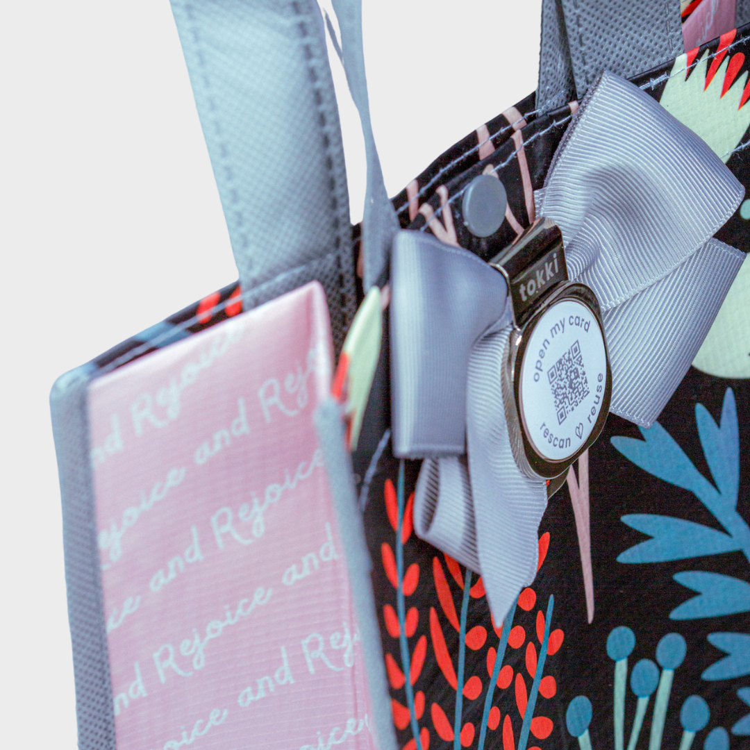 Inspire | Wine | Reusable Gift Bag + QR Greeting Card