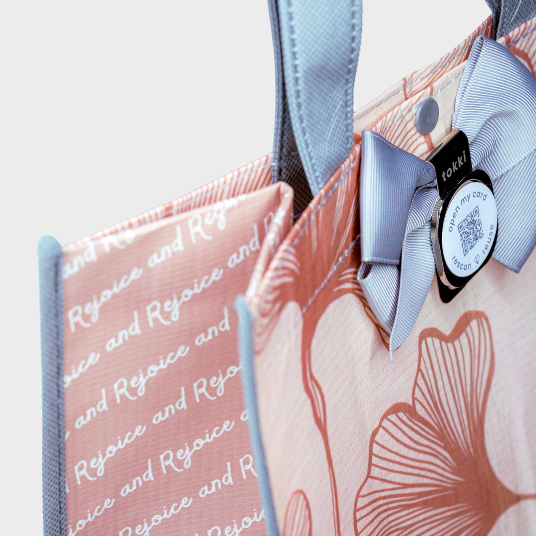 Fall | Large | Reusable Gift Bag + QR Greeting Card