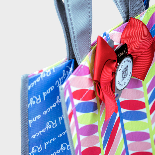 Laugh | Medium | Reusable Gift Bag + QR Greeting Card