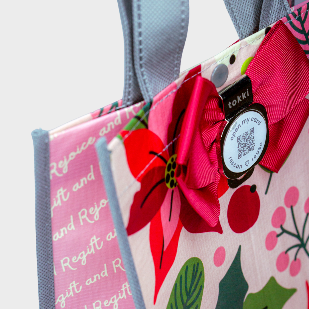 Shine | Large | Reusable Gift Bag + QR Greeting Card