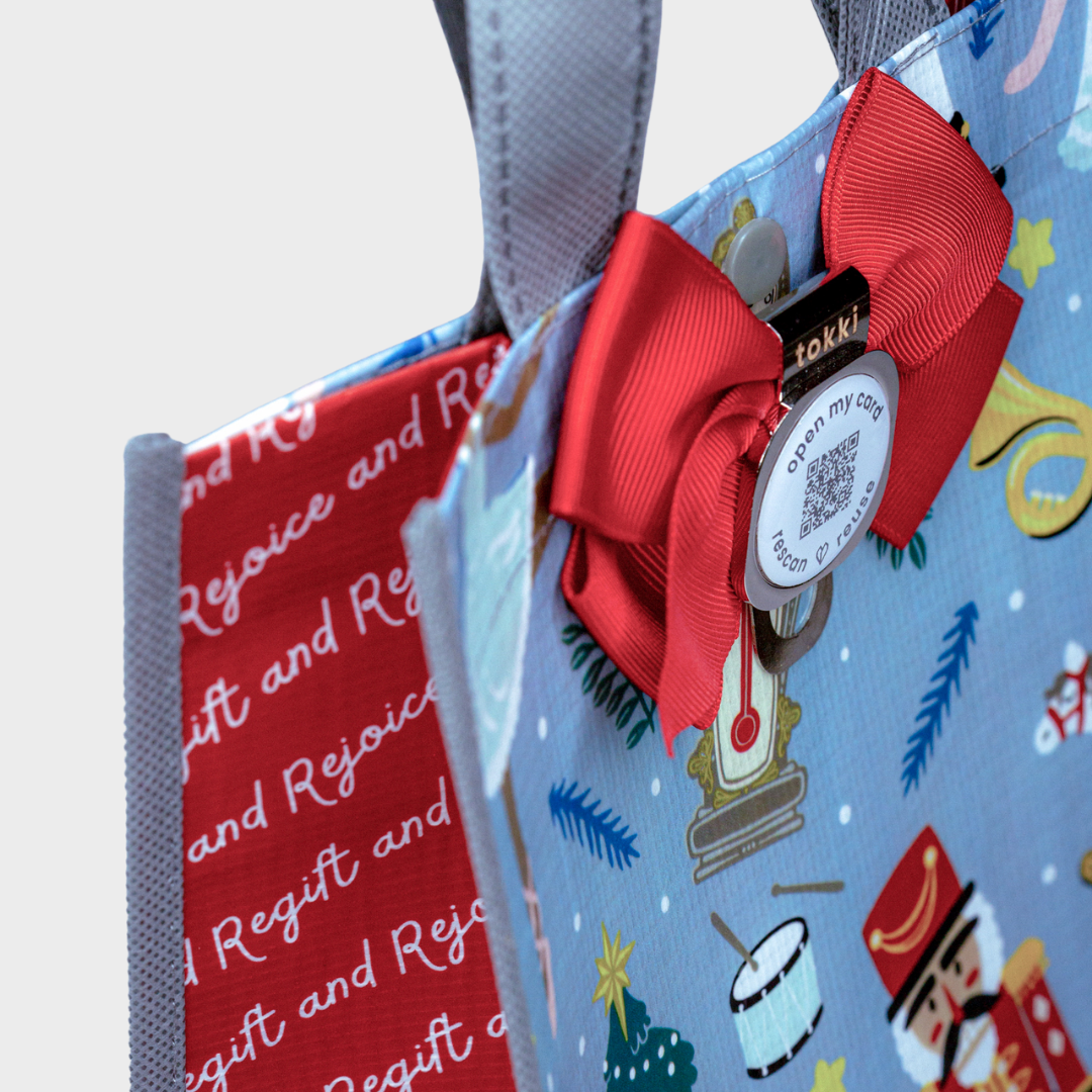 Twirl | Large | Reusable Gift Bag + QR Greeting Card