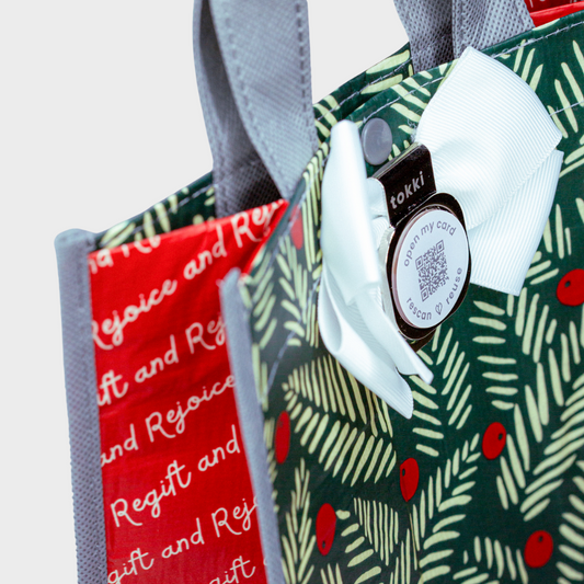 Delight | Large | Reusable Gift Bag + QR Greeting Card