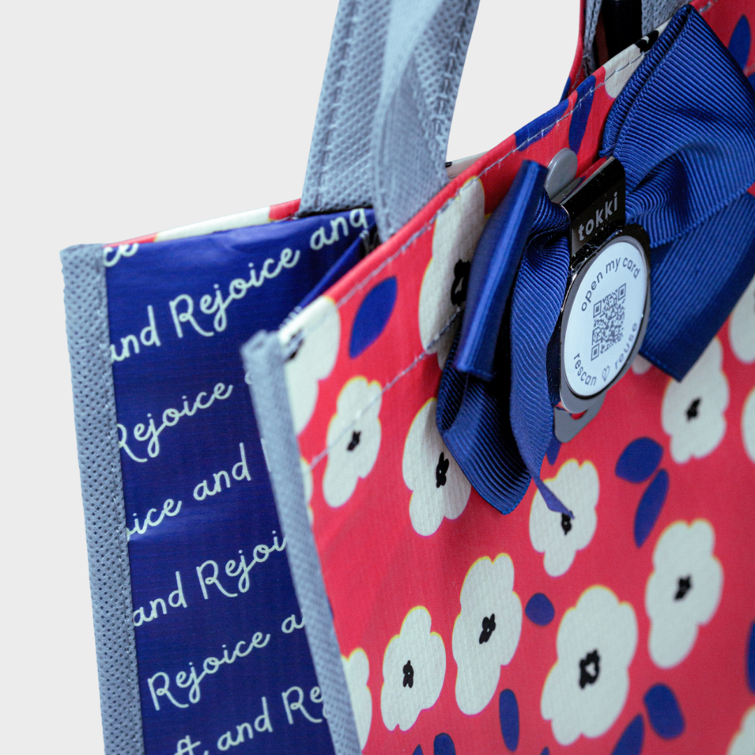Admire | Large | Reusable Gift Bag + QR Greeting Card