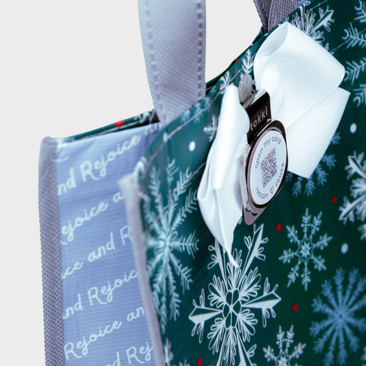 Believe | Wine | Reusable Gift Bag + QR Greeting Card