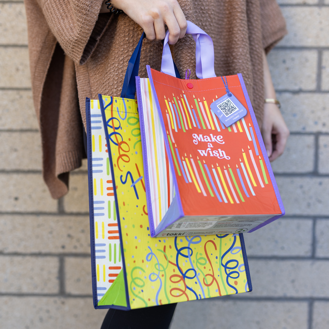 Gingko | Medium | Reusable Gift Bag + QR Greeting Card