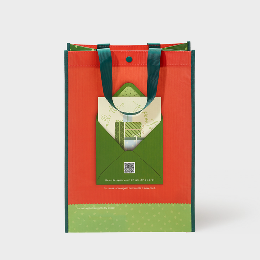 All The Presents | Large | Reusable Gift Bag + QR Greeting Card