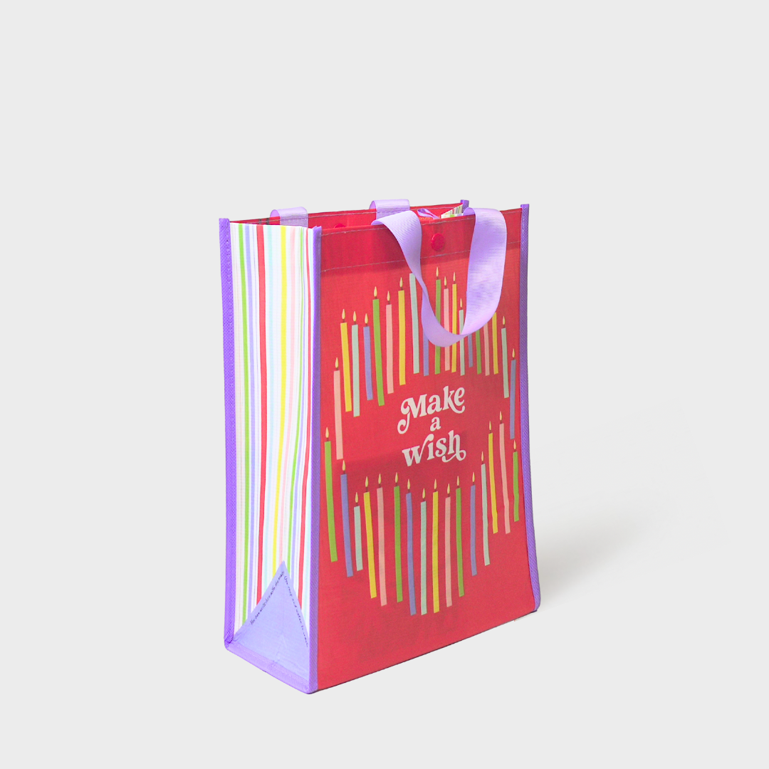 Make a Wish | Medium | Reusable Gift Bag + QR Greeting Card