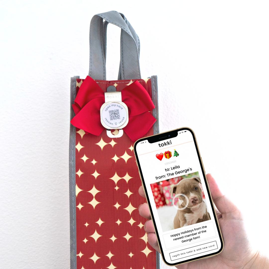 Hostess Bundle - Cheer | QR Card + Gift Bag Set | 6 Wine Bags