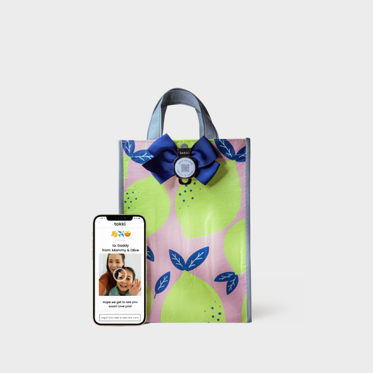 Squeeze | Medium | Reusable Gift Bag + QR Greeting Card