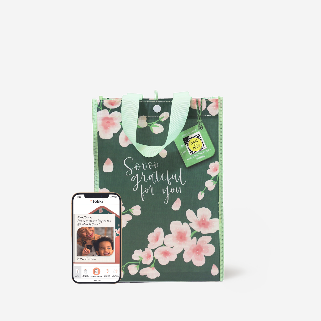 Gratitude Bundle | Reusable Gift Bag + EverGREETING™️ Card | 8 Pieces