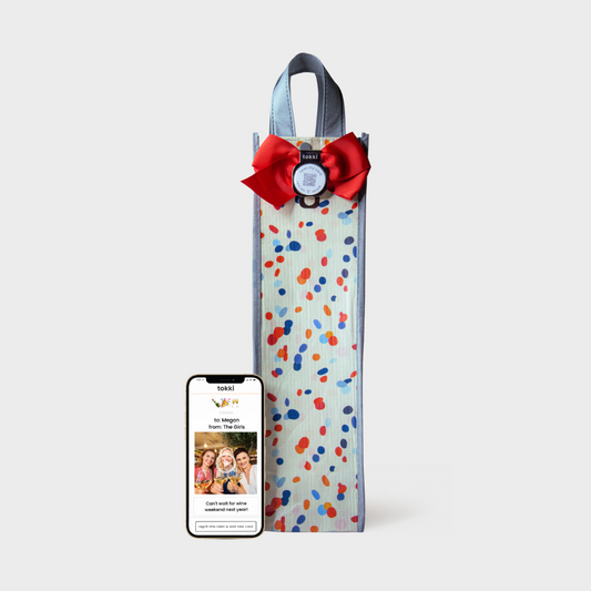 Celebrate | Wine | Reusable Gift Bag + QR Greeting Card