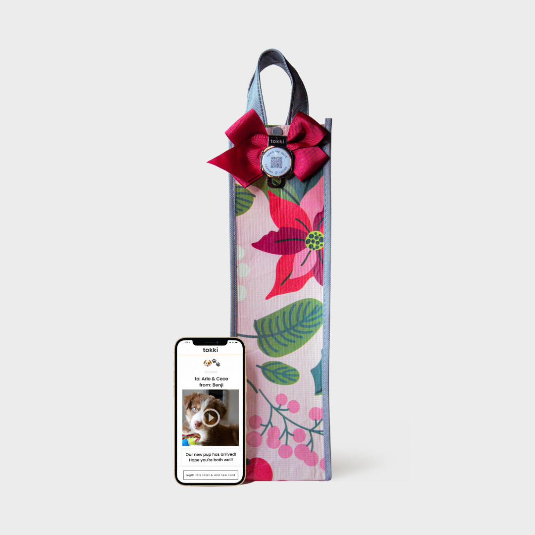 Shine | Medium | Reusable Gift Bag + QR Greeting Card
