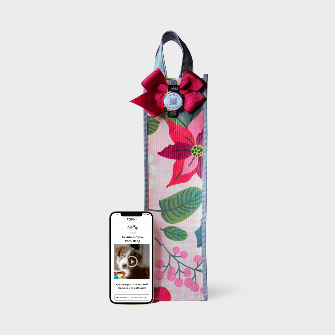 Shine | Wine | Reusable Gift Bag + QR Greeting Card