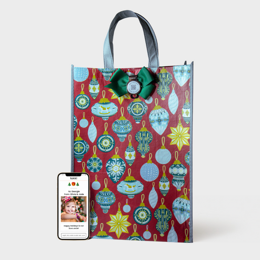 Dazzle | Large | Reusable Gift Bag + QR Greeting Card