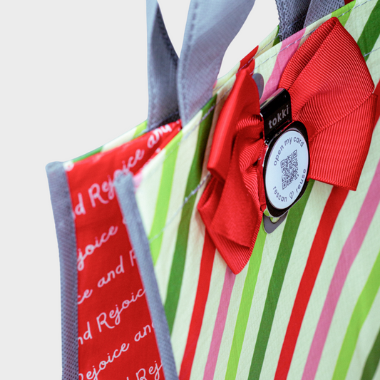 Twinkle | Medium | Reusable Gift Bag + QR Greeting Card