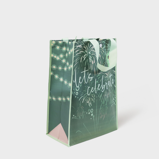 Let's Celebrate | Large | Reusable Gift Bag + QR Greeting Card