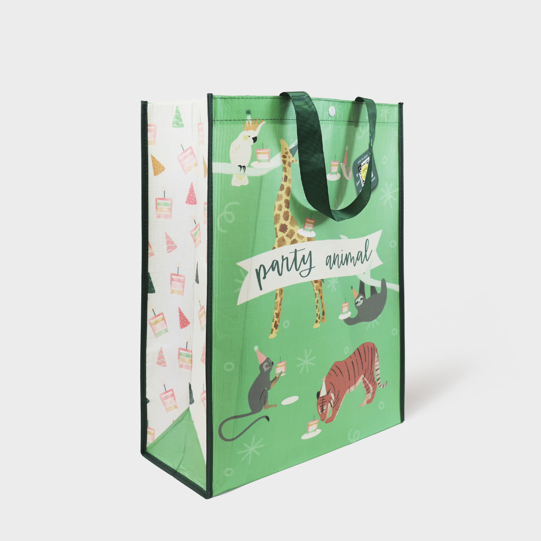 Party Animal | Extra-Large | Reusable Gift Bag + QR Greeting Card